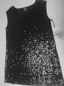 Nuevo con etiquetas Vestido Talla XL Nue Options Negro Sin mangas Lentellera Ocasión Especial - Imagen 1 de 9
