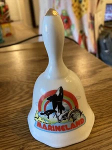 Vintage Ceramic Bell 4-1/4" ,Souvenir Hanna Barbera's Marineland - Picture 1 of 5