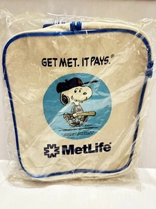MetLife Snoopy Vintage Bag New York Mets Penuts 1995 90s Brand New - Picture 1 of 4