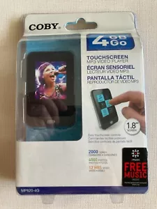 COBY MP820-4G 4GB Touchscreen SMALL MEDIA PLAYER Brand new - Picture 1 of 3