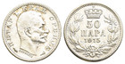 FITZ Königreich Serbien Kralj Petar I 50 Para 1915 Silber ØAHA661
