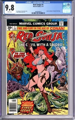 Red Sonja #1 CGC 9,8 casi nuevo/como nuevo páginas blancas Marvel comics 4649206017 Foto 1 de 2