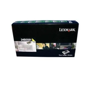 Genuine Lexmark 24B5581 Yellow Toner Cartridge - Afbeelding 1 van 3