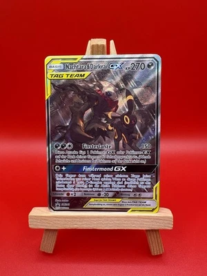 Pokémon Karte Nachtara Darkrai GX SM241 Sonne Mond Promo NM-EX - Bild 1 von 4