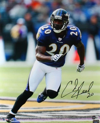Foto autografiada por Ed Reed Baltimore Ravens 16x20 HM para correr-Beckett con holograma Foto 1 de 4