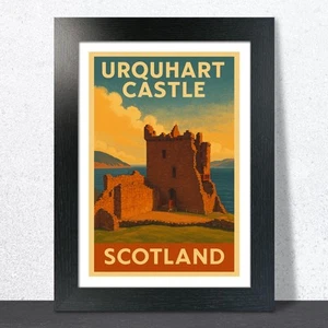 Urquhart Castle Travel Poster - Picture 1 of 7