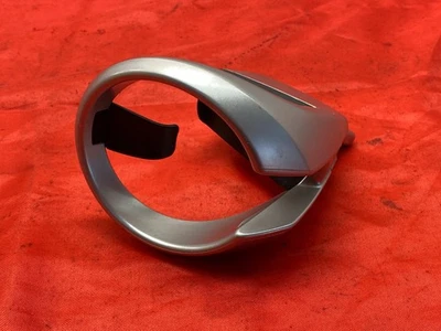 04-10 BMW E63 E64 640 650 M6 portavasos central inserción de bebida ranura de ajuste plateado OEM✅ Foto 1 de 4