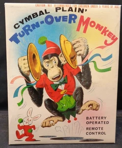 Vintage 1960s Cymbal Playin Turn-Over Monkey Never Out Of Box By TN Nomura Japan - Bild 1 von 6