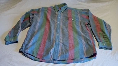 Camisa De Colección Dockers Rayas Manga Larga Abotonada Multicolor Talla XXL Foto 1 de 4