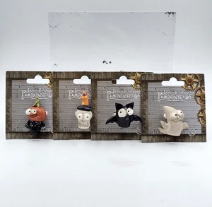 Juego de 4 prendedores de Halloween Janell Berryman's Calabaza Semillas Broche Solapa Departamento 56 - Imagen 1 de 1