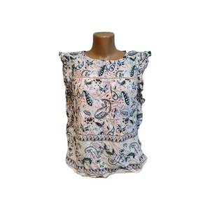 CAMAIEU Damen Bluse Gr. L rosa bunt geblümt - Bild 1 von 12