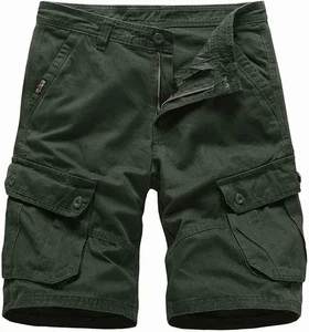 Basoteeuo leichte Cargoshorts für Herren mit mehreren Taschen für Sommerspaß - Sum - Bild 1 von 12