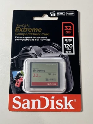 SanDisk Extreme CompactFlash 32GB Memory Card (New) - Image 1 of 3