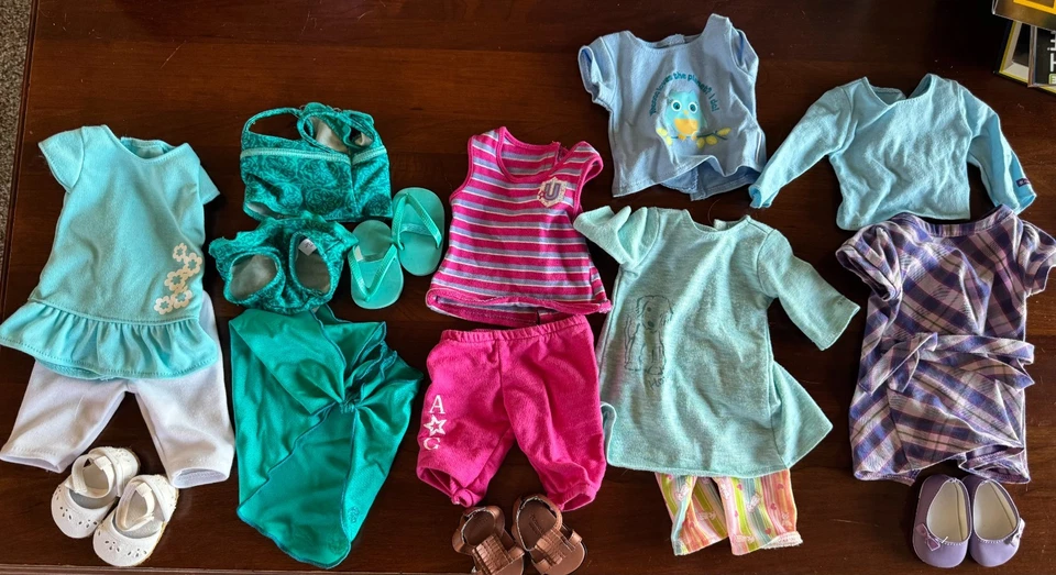 Ropa de muñeca American Girl trajes de verano con traje de baño Foto 1 de 4