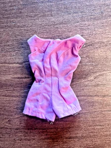 Vintage 1960s BARBIE PINK PLAYSUIT Fashion pak scoop neck romper - Picture 1 of 3