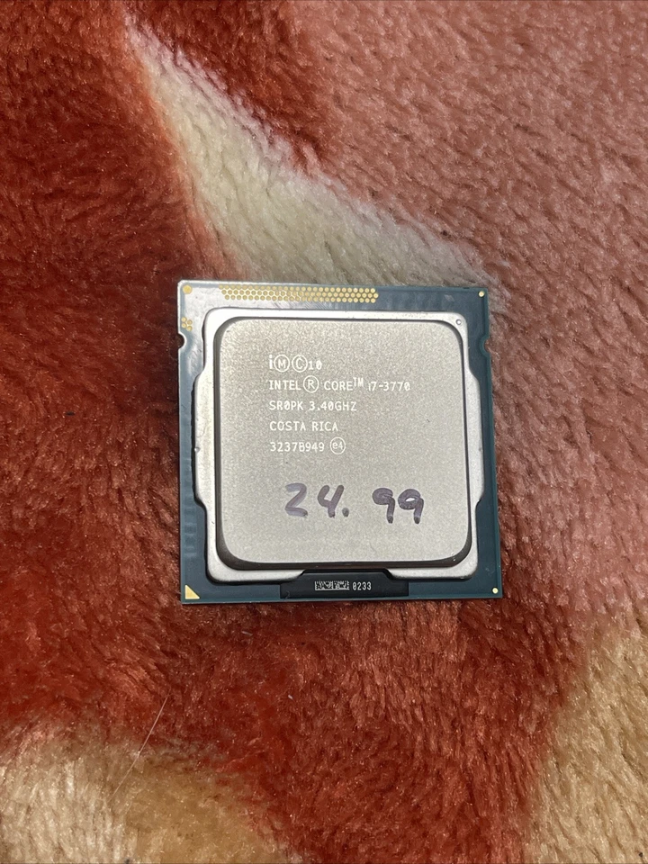 Intel Core I7-3770 Processor (3.40GHz, 4 Cores, Socket H2 LGA-1155) - SR0PK - Image 1 of 1