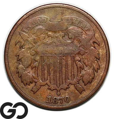 1870 Two Cent Piece - Image 1 of 3