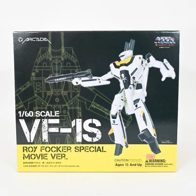 Figura Diecast Arcadia 1/60 Macross VF-1S Roy Focker Valkyrie Movie Ver Foto 1 de 4