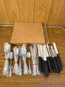 International Stainless Flatware Silverware Set 54 Pc Service For 12 New in Box! - Picture 1 of 4