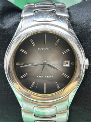Fossil Arkitekt Silver Tone Quartz Watch - Image 1 of 4