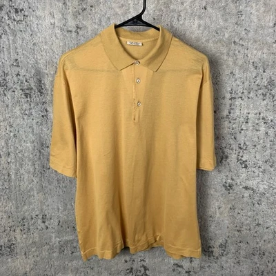 Camisa Polo Charvet Grande Amarilla Manga Corta Italia Algodón Dinero Antiguo Para Hombre Foto 1 de 4