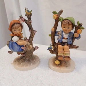 Vintage Goebel Hummel #141/1 & #142/1 - Apfelbaum Junge & Mädchen 6 Zoll - Bild 1 von 10