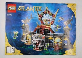 Lego Atlantis 8078 Instruction Manual Booklet Books #2 Only 