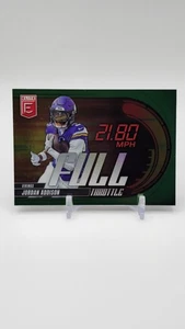 2025 Panini Donruss Elite - Acceleratore Completo Jordan Addison #7 Verde - Foto 1 di 2