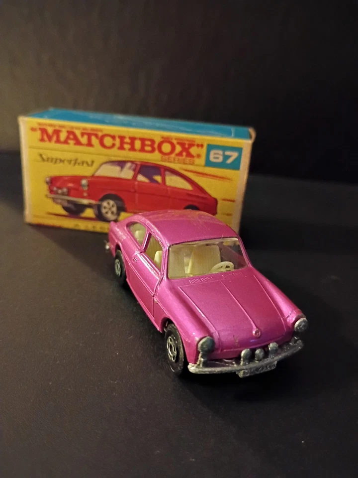 Matchbox SF #67 Volkswagon 1600TL Light  Purple Rare Crisp Orig F TypeScript Box - Image 1 of 4