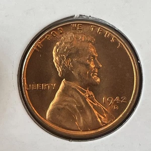 1942-D 1C RD Lincoln Cent F5746 - Picture 1 of 2