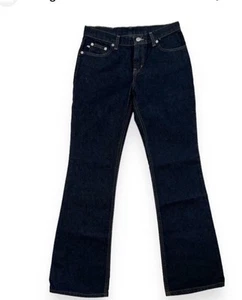 Polo Jeans Co Corduroy Jeans Womens 10 Black Bootcut Full Length Stretch - Picture 1 of 9