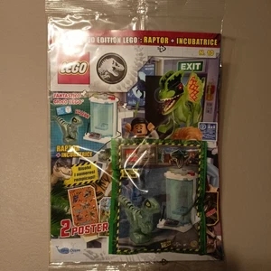 Lego Jurassic Park Magazine 10 con Set Limited Edition Raptor e Incubatore NUOVO - Picture 1 of 1