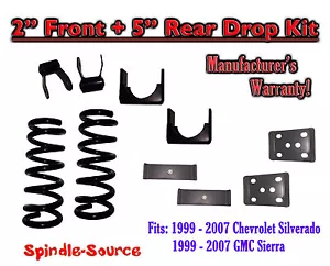 2" / 5" Lowering Drop kit FOR 99 - 07 Chevrolet Silverado / GMC Sierra 1500 V8 - Bild 1 von 1