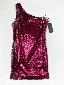 Marciano By Guess Dress Womens Size 6 US - 40 EU New Italy One Shoulder Sequin - Picture 1 of 12