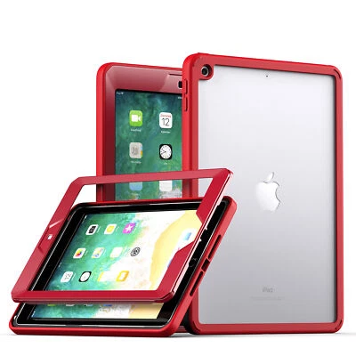 Shockproof Shell For iPad 9.7" 5 6 7 8 9 10th 10.9 10.2 Pro 11 Transparent Case - Image 1 of 4