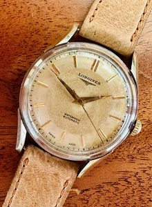 Reloj automático Longines 1953 con tapa de oro y acero. Movimiento calibre 22AS reparado. - Imagen 1 de 6