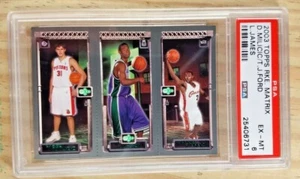 Tarjeta Matrix 2003 Topps Lebron James Rookie Darko Milicic TJ Ford PSA 6 Lakers - Imagen 1 de 1