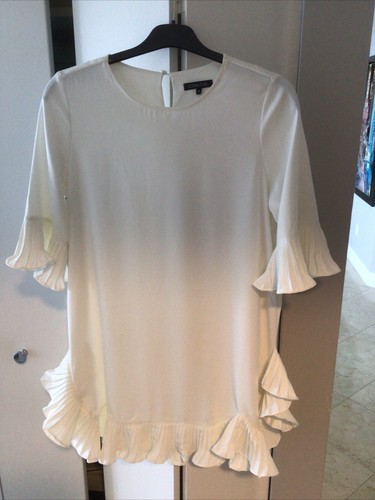 OFF WHITE Mini abito donna CQ by CQ Off guaina bianca S M