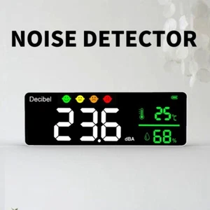 Rilevatore di rumore da parete misuratore di decibel 30‐130 dB misuratore di livello sonoro display LED - Foto 1 di 22
