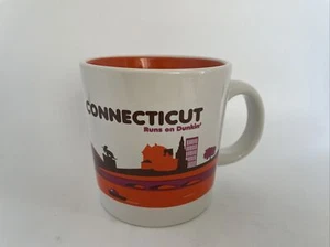 2013 Connecticut Runs on Dunkin Donuts Coffee Mug 12 oz Hartford Skyline EUC - Picture 1 of 6