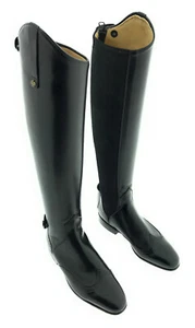 Königs Reitstiefel Excellent Boxcalf Leder schwarz Gr. 5,5 H 53 W 35 - Picture 1 of 7