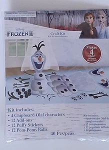 Frozen 2 Birthday, Olaf Craft Kit, Party Favor, 7.5" x 1.25" x 11", 4 Ct. - Picture 1 of 7