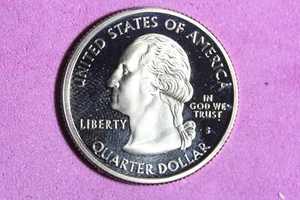 2001 - S PROOF CLAD "NORTH CAROLINA" Statehood Washington Quarter! #K47256 - Picture 1 of 2