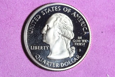 2001 - S PROOF CLAD "NORTH CAROLINA" Statehood Washington Quarter! #K47256 - Image 1 of 2