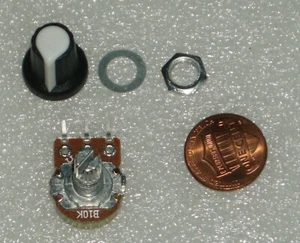 Potentiometer 10kOhm 0,5W Poti 5% Welle 6mm mit Regler - Bild 1 von 12