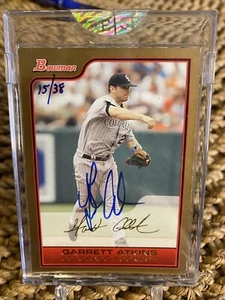2006 Bowman Garrett Atkinson Gold Auto Handnummeriert 15/38 - Bild 1 von 3