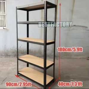 5-Tier Shelving Unit Steel Shelving Unit for Storage Boltless Assembly - Picture 1 of 6