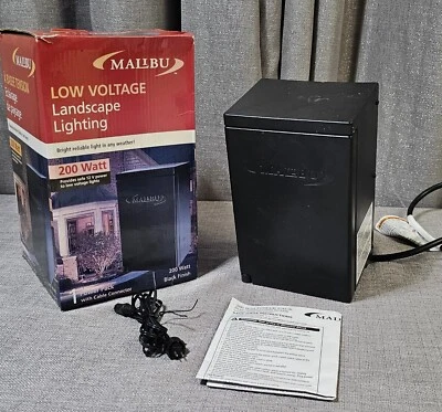 Malibu Low Voltage Transformer 200W 120V Outdoor Lighting 8100-0200-01 - Image 1 of 4