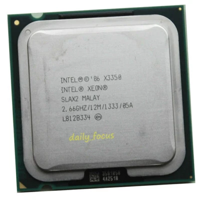 Intel Xeon x3350 2.66 GHz GHz Socket 775 4 cores 4 t SLB8Y CPU Processor 12 MB - Image 1 of 4
