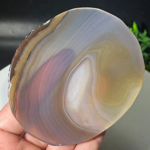Hermosa geoda de ágata natural 100 g rebanada druzy piedra preciosa extra grande - Imagen 1 de 19